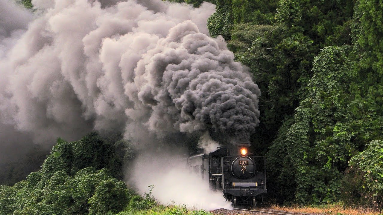 雨と爆煙】C571号機 山口線試運転 2026.9.26-27 Japanese Steam
