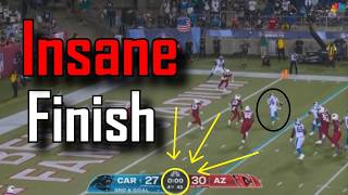 Information Game comes down to WILD final play | Carolina Panthers Vs Arizona Cardinals News