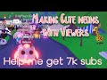 Livemaking cute neon with viewers join meadopt me trading giveaway at 10k subs 2024