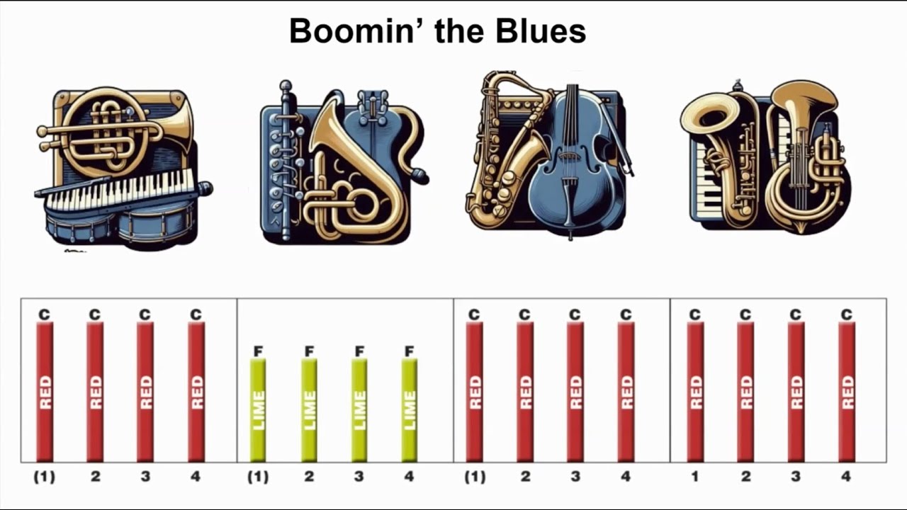 Boomin the Blues - Boomwhacker Playalong