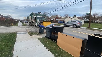 Waste Management front loader vs Bulk items!
