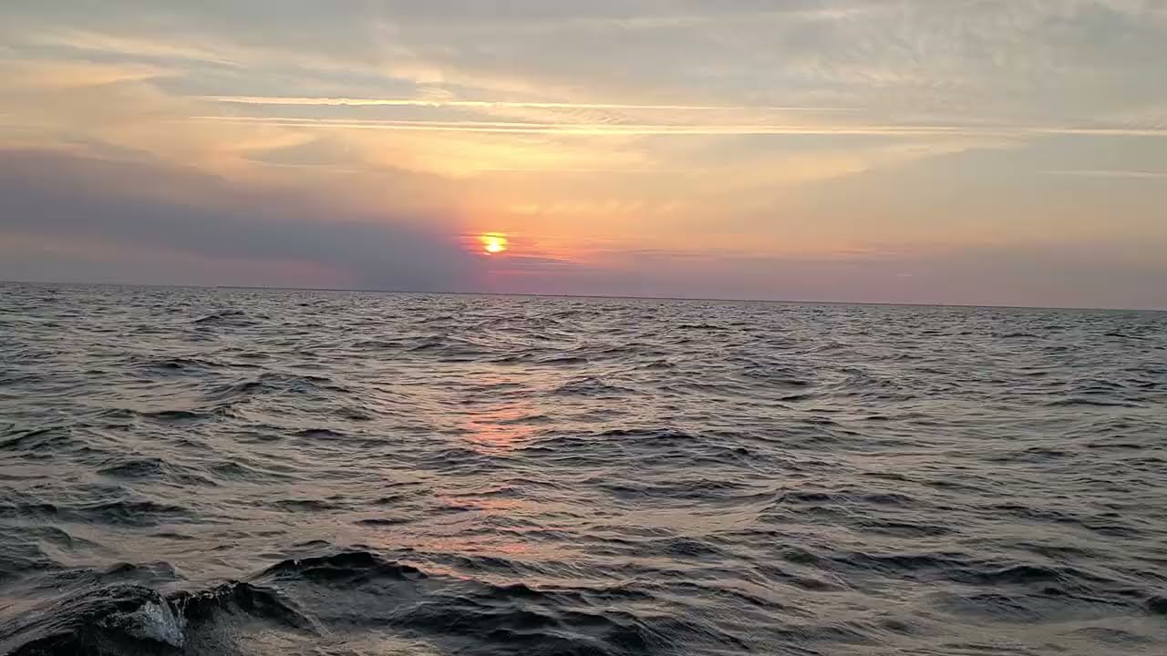 Sunset Sailing from Cape May to Sandy Hook NJ