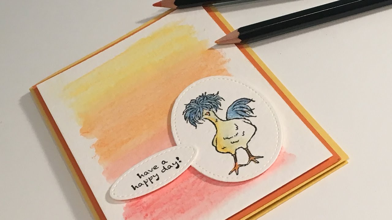 tutorialsystems Hey Chick - Water Colour Pencils Showcase - new Stampin' Up products.