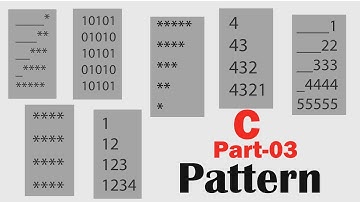 Part - 03 : Pattern Question Solve (SPL - C programming) | Nested For | Coding Bangla