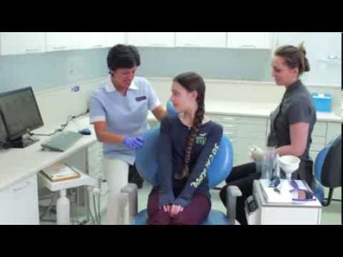 Barnet Orthodontics fitting a removable brace