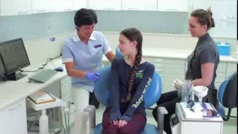 Barnet Orthodontics fitting a removable brace