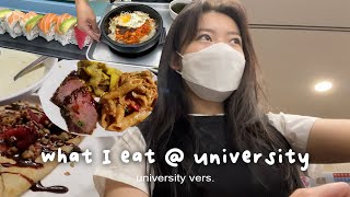 what i eat in a week @ usc 😗✌️ Korean food in LA/dining hall food + study vlog (for finals..)!