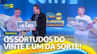 CONHEÇA OS SORTUDOS DO VINTE E UM DA SORTE | GANHADORES DA TELE SENA SEMANAL