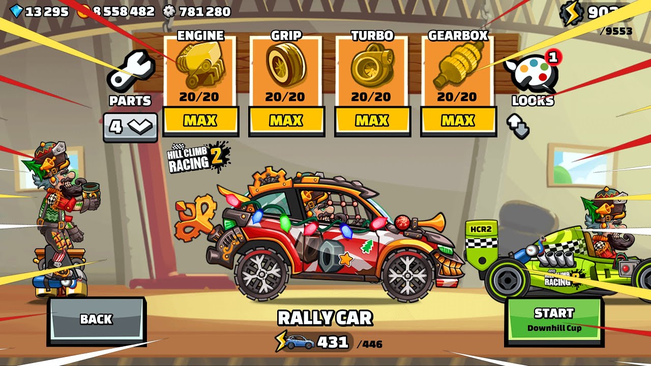 Hill Climb Racing 2 - Rally Car - Gameplay