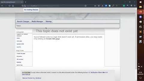 installing basical template on dokuwiki hogfather