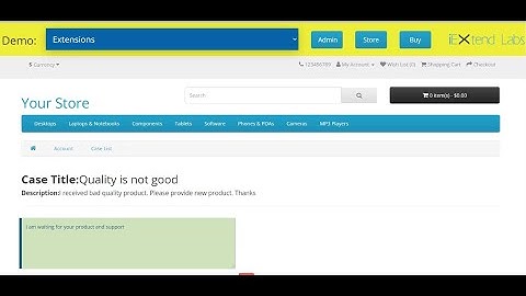 Customer Support Ticket System - OpenCart Extension