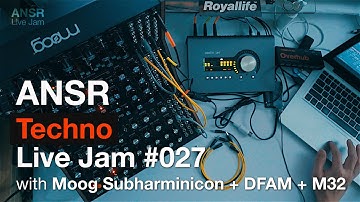 ANSR - Live Jam #027 with Moog Subharminicon + DFAM + Mother-32