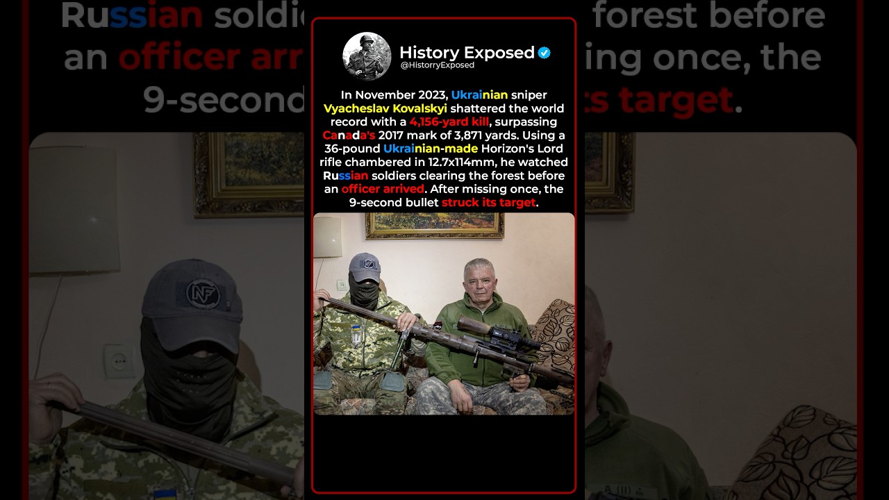 How a Ukrainian Sniper Broke The World Record at 4,155 Yards 🎯🇺🇦
