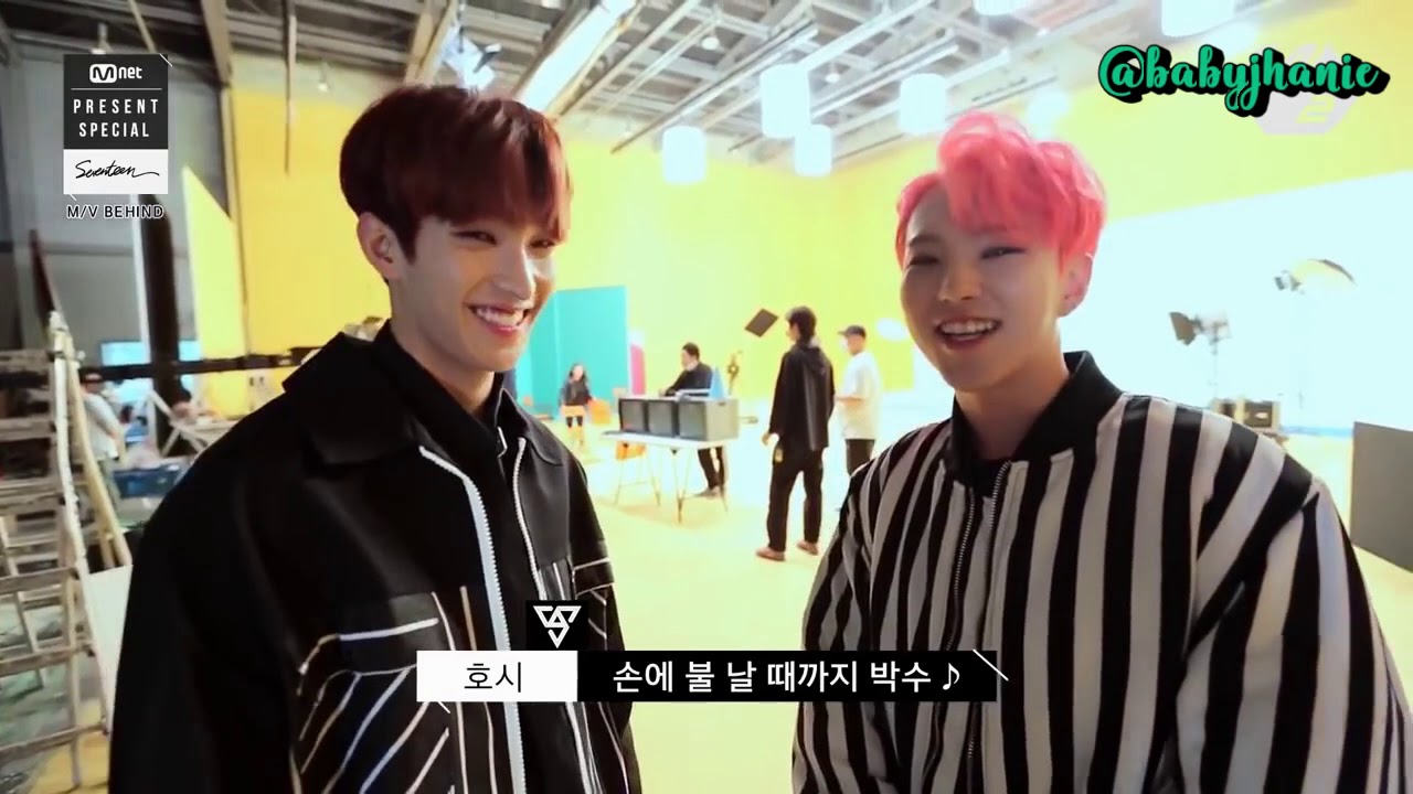 [INDO SUB] 171107 SEVENTEEN 'CLAP' MV Making Behind on Mnet Present Special