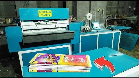 Automatic 3in1 Notebook Making Machine Working Video In India 1080p