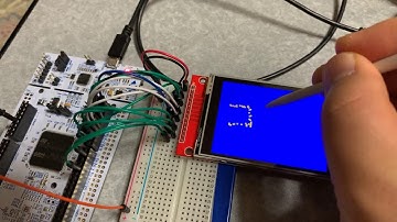The touch sensor and SPI LCD test with STM32F412