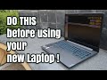 Do this before using your new laptop 