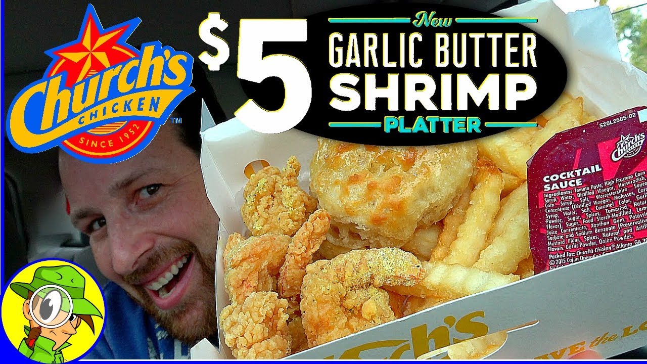 Church's Chicken® Garlic Butter Shrimp 🧂🍤 Review Peep THIS Out! 😋