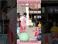 吉田さんちの大道芸 はじめての飛び乗り＋なわとび #shorts