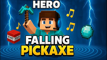 🔴 Minecraft Falling Pickaxe #shorts
