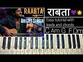 Raabta  easy piano tutorial                arijit singh