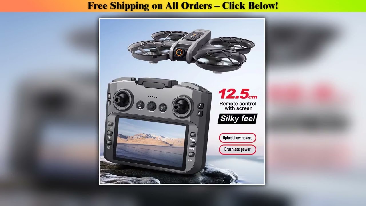 New S156 Drone 8K HD Aerial Photography Brushless Motor Dual Camera Drone With Screen All-Around