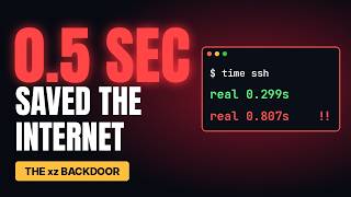 How 0.5 Seconds Saved the Internet: The xz Backdoor Story