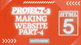 Project-2 Website in html 5 Part-4 in windows notepad Urdu/hindi | web coding with bilal