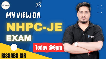 MY VIEW ON NHPC-JE 2023 EXAM | RISHABH SIR #nhpcje #wbpscje #sscje2023 #electrical
