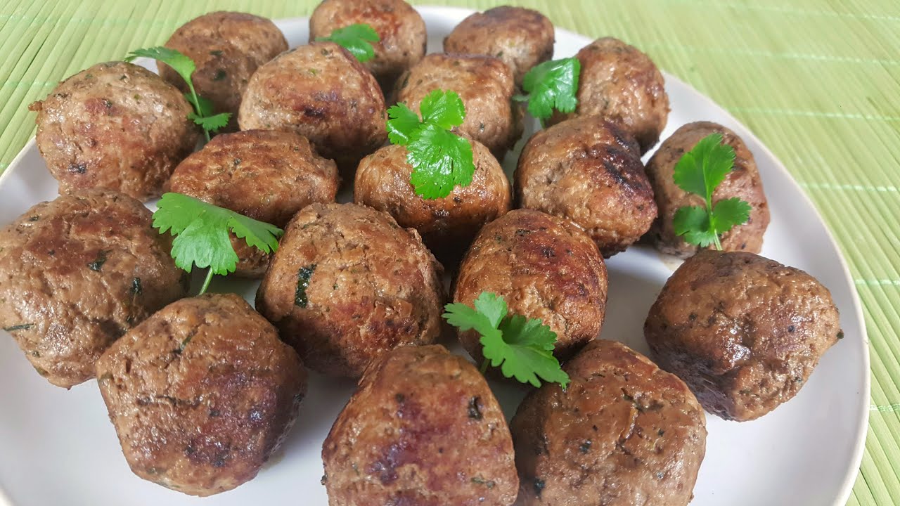 Boulettes de viande hachée de bœuf et porc en toute simplicité - YouTube