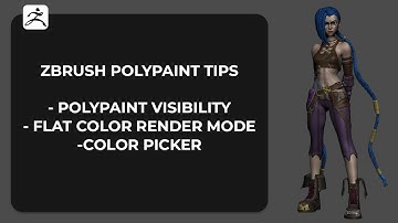 Tips for polypainting in zbrush #zbrush #polypaint #polypainting