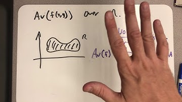 The average value of a function on two variables
