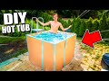 BUILDING A DIY BOX FORT HOT TUB! *CHALLENGE*