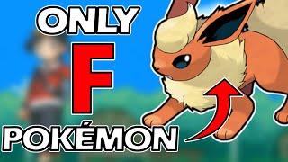 Can You Beat a Hardcore Nuzlocke Using Only "F" Pokemon? (Pokemon Soul Silver)