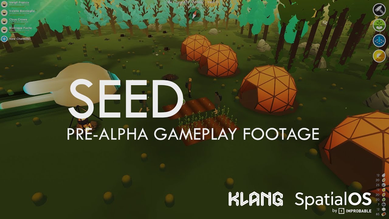 Seed By Klang Games Pre Alpha Footage Of Upcoming Spatialos Mmo