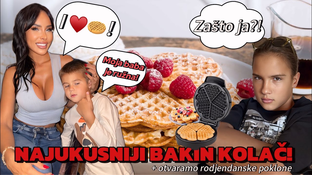 Najmekaniji i najukusniji Bakin kolač! 🧇Jovan: Moja baba je RUŽNA! Otvaramo Rodjendanske poklone 🎁