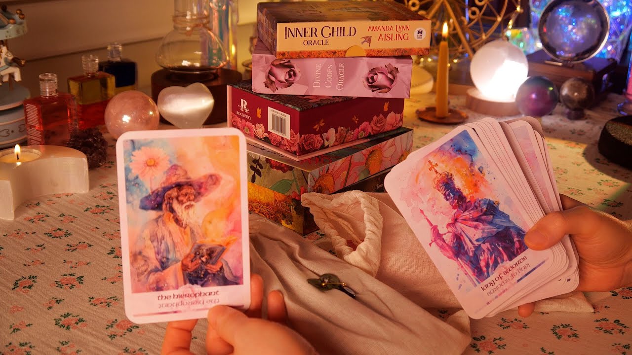 🔮 몽환적인 타로 카드 Show & Tell ASMR｜속닥속닥 + 잠오는  음악