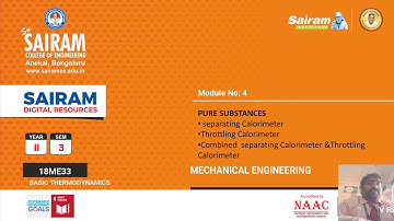 Lecture video 2_18ME32_Module 4_ Combined Separating and throttling calorimeter_ Anand K Joshi