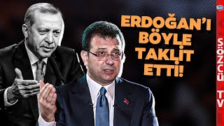 Ekrem İmamoğlundan Stüdyoyu Kahkahaya Boğan Erdoğan Taklidi İşte O Anlar