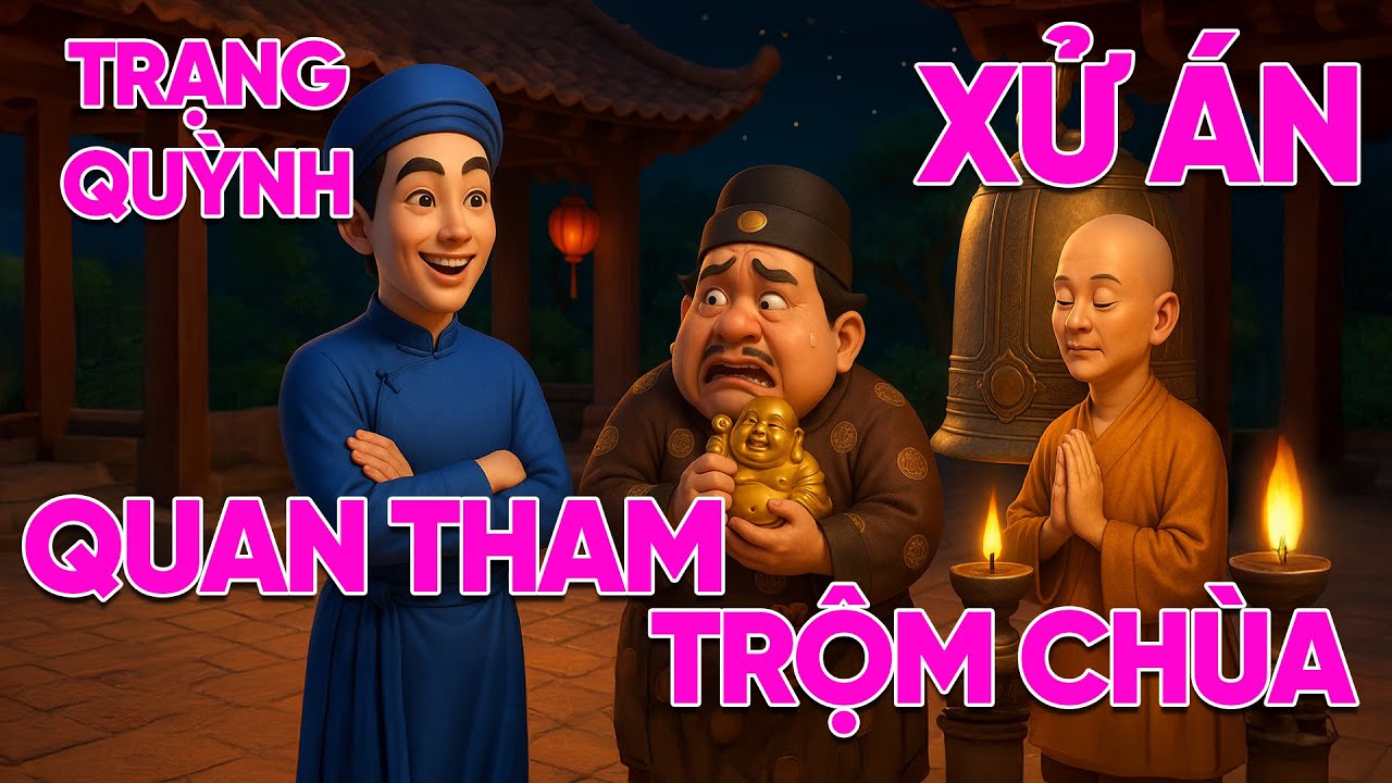Trạng Quỳnh Xử Án - Quan Tham Trộm Chùa | Truyện Audio hay nhất