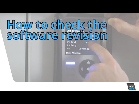 x400 How to check the software revision