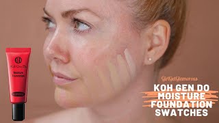 Koh Gen Do Moisture Foundation Swatches | Full Color Range 2021