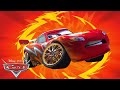 Lightning dragon mcqueen races in tokyo  cartoons for kids  pixar cars