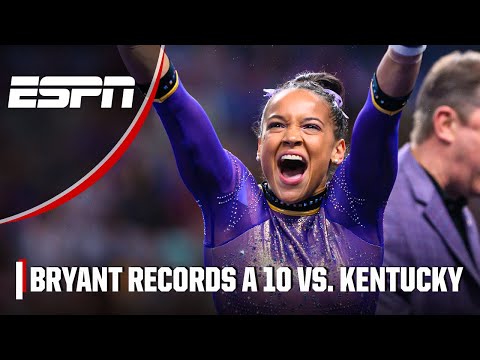 LSU’s Haleigh Bryant scores a perfect 10 on uneven bars | ESPN College Gymnastics