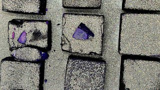 Dyed Chalk Blocks | SUPER dusty chalk block reforms | Fairy Dust | ASMR | Oddly satisfying