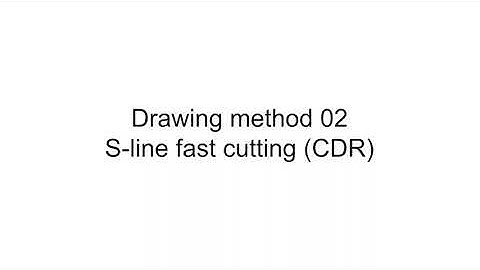 Tutorial 3 New Optimized Cdr Plugin -  S line fast cutting operation