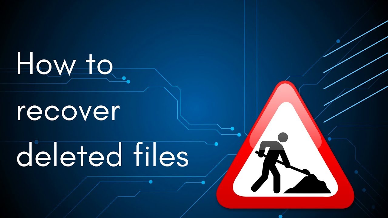 How to recover deleted files - YouTube