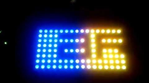 16x8 Arduino full-color RGB led matrix controller !