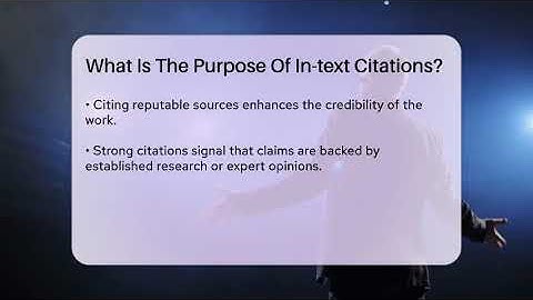 What Is The Purpose Of In-text Citations? - The Language Library