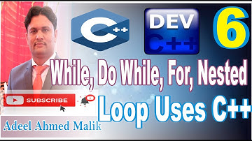 How to use while || do while || for || nested loop in c++ in Urdu Hindi